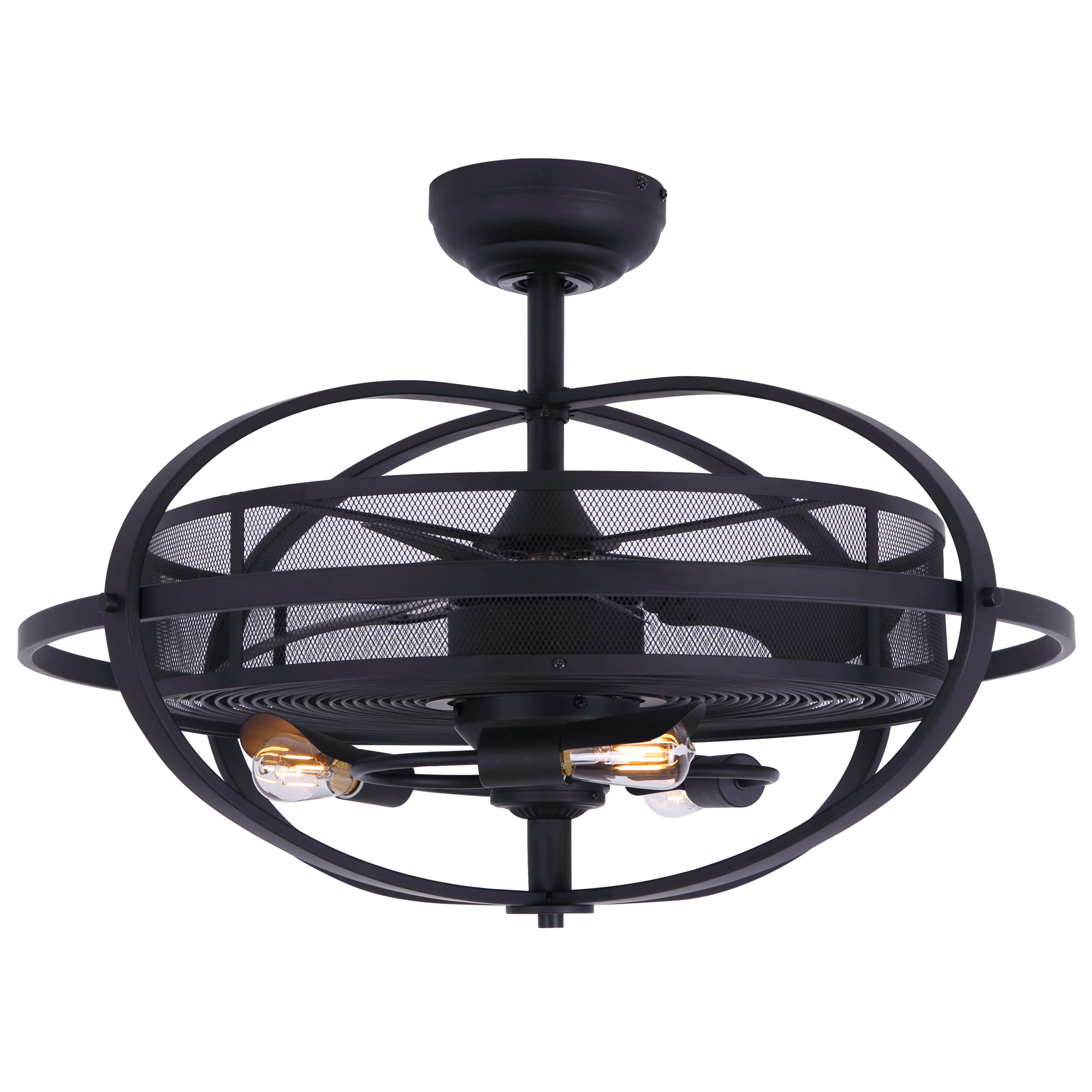 Canarm, 24in. Ceiling Fan, Fan Diameter 24 in, Fan Blade Span 0-39 Model# CF24CYR3BK